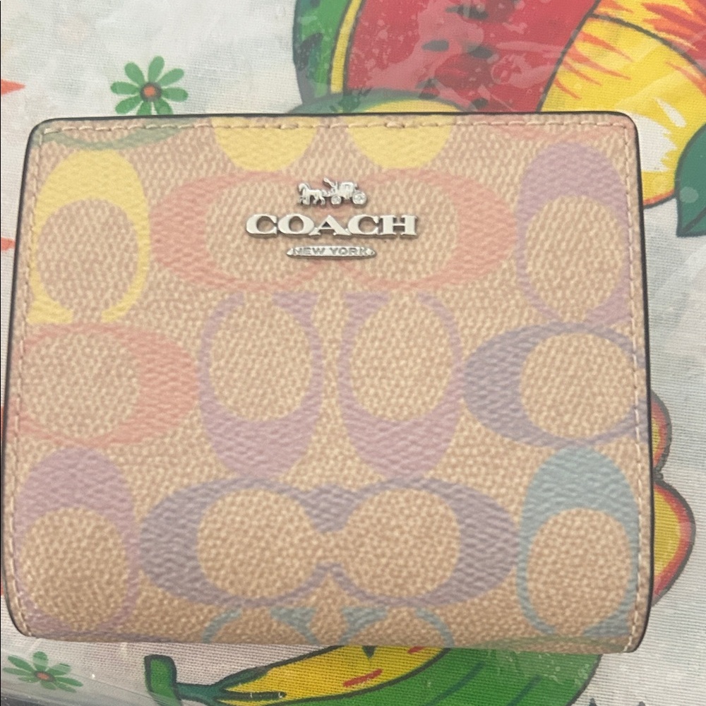 Coach Women's Pastel Pattern Wallet